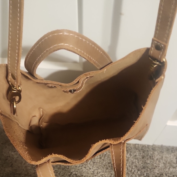 Portland Leather Mini Snap Tote Bag - Picture 6 of 7